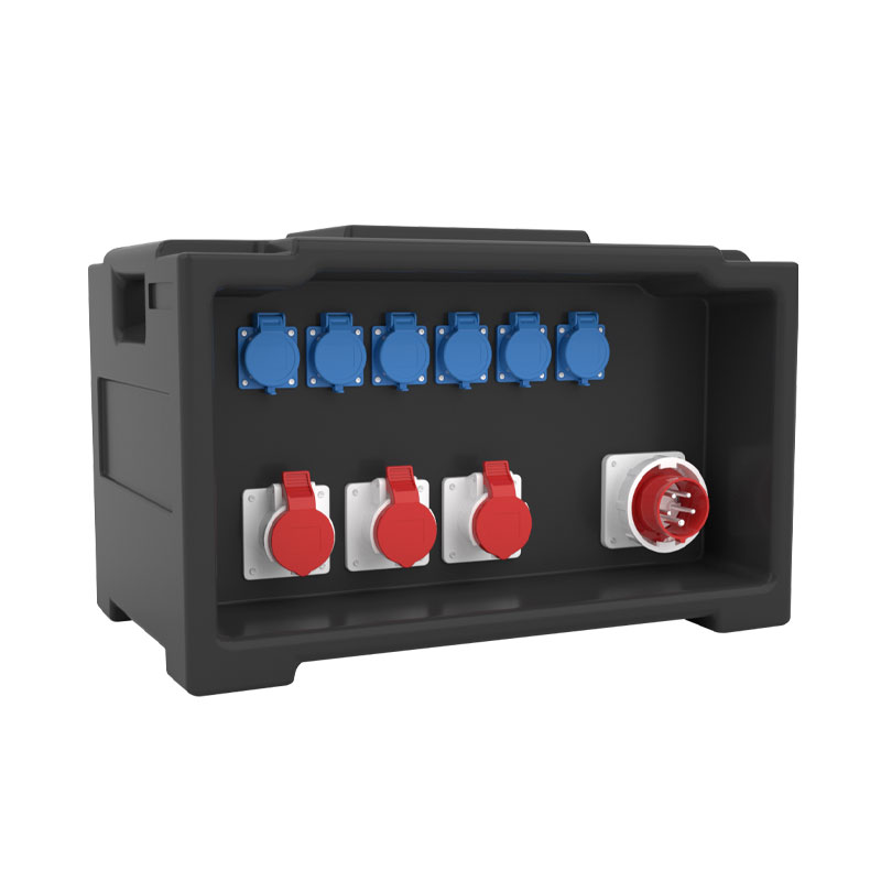 3PHLTD stage lighting and sound equipment stage lighting distribution box equipped with 6 European standard sockets, 3 industrial sockets, and 1 industrial plug 3PHLTD stage lighting and sound equipment stage lighting distribution box equipped with 6 European standard sockets, 3 industrial sockets, and 1 industrial plug