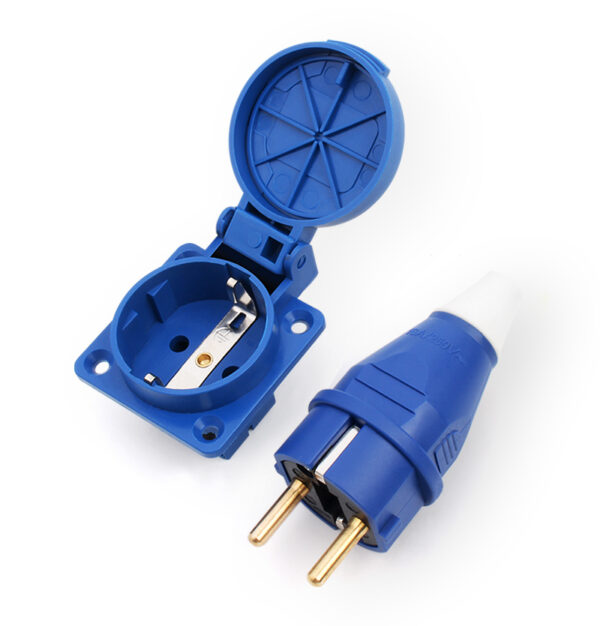 PHLTD IP54 European standard outdoor waterproof plug socket 16A outdoor rainproof charging pile socket