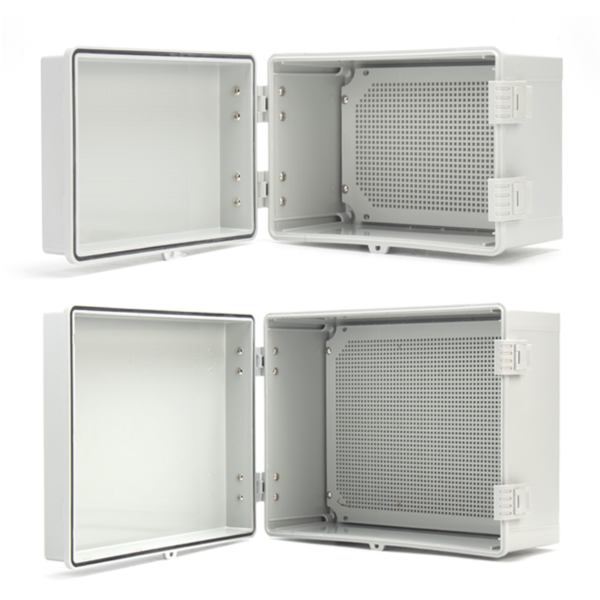 PHLTD Plastic Waterproof Tower Buckle Box, Horizontal Design, 300x200x175mm