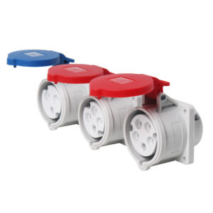 PHLTD waterproof power supply industrial concealed plug 3-core 4-core 5-core 16A32A socket concealed straight socket